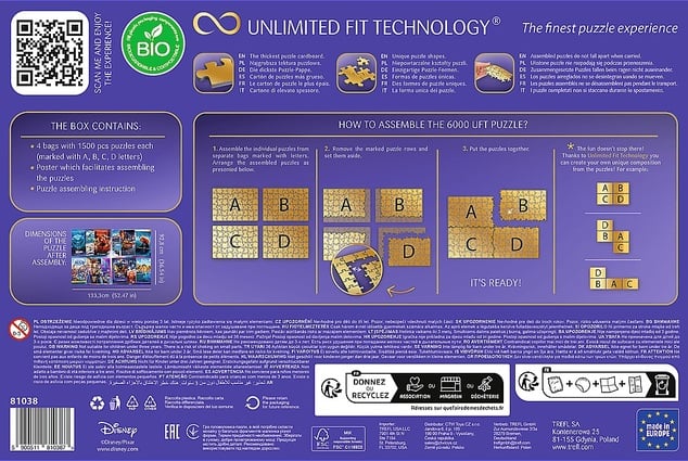 Trefl Pixar 6000 puzzle + poster included