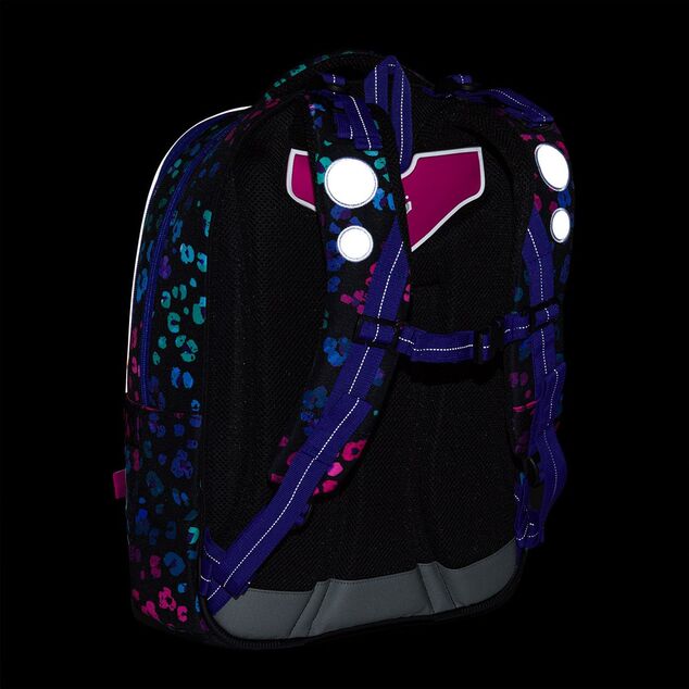 Zaino scolastico con leopardo neon Topgal LORI 25074
