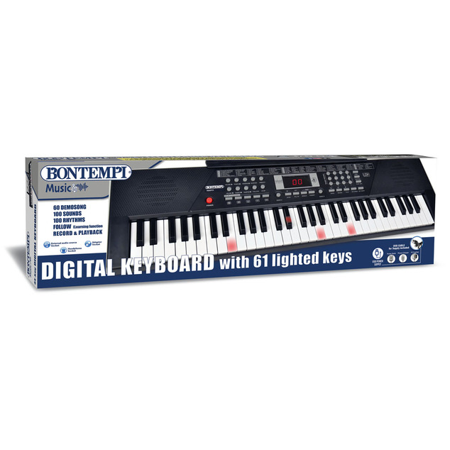 Bontempi Digitálna klávesnica so 61 podsvietenými klávesmi
