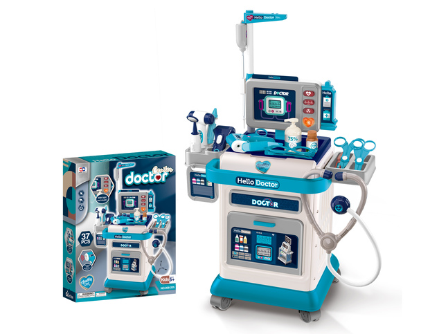 Carrello medico con effetti 44x25x66 cm
