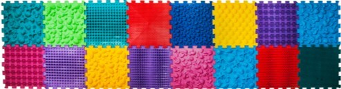 Ortek Masážna ortopedická podložka Puzzle "Mega Mix" 16 prvkov