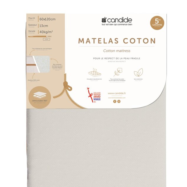 Materasso Cotton 60x120x13 cm