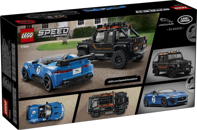 LEGO® Speed Champions 77264 Jaguar Project 7 in Land Rover Defender