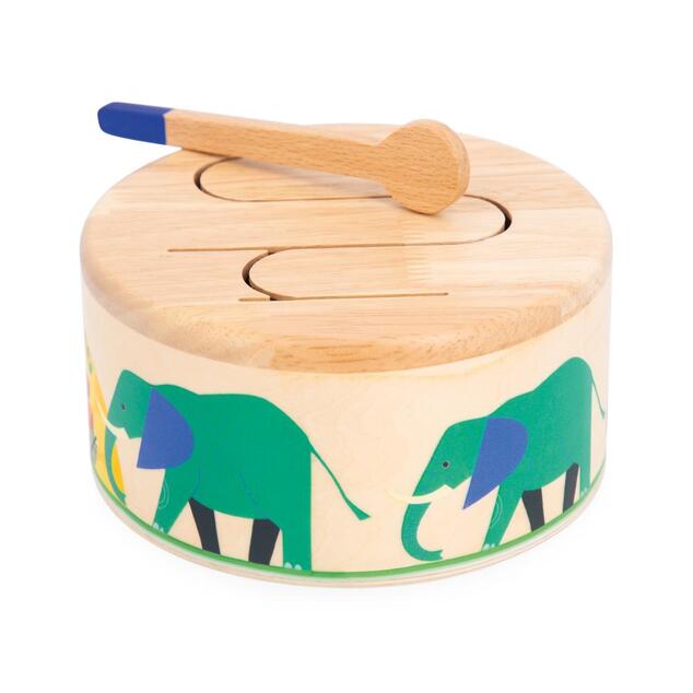 Janod Gioia Instrumento musical de madera para niños Tambor
