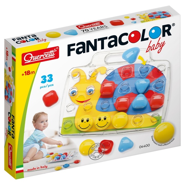 Quercetti Mozaika Fantacolor Baby - 33 ks