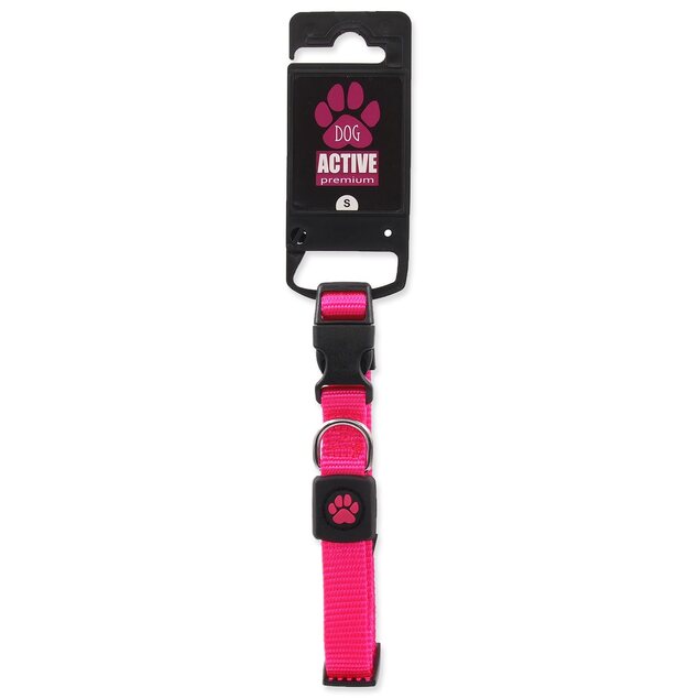 Obojok Active Dog Premium S ružový 1,5x27-37cm