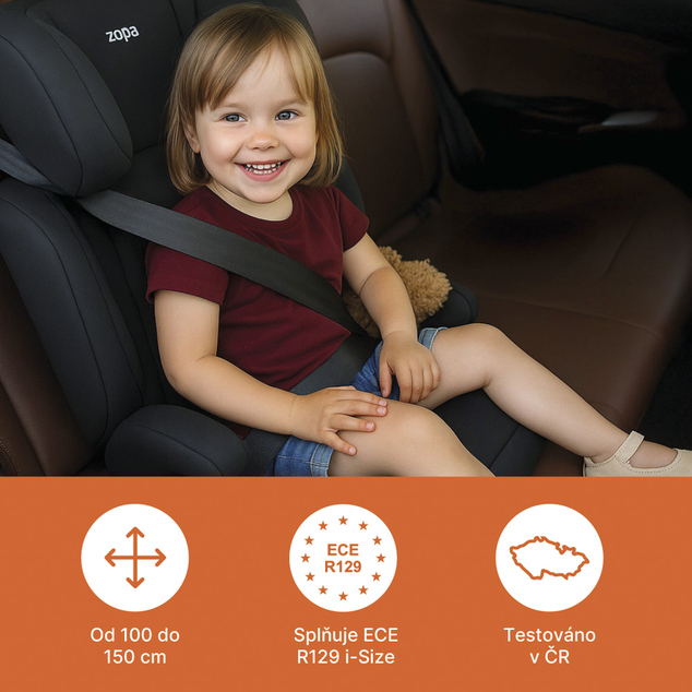 Autosedačka Beta i-Size isofix, Grey