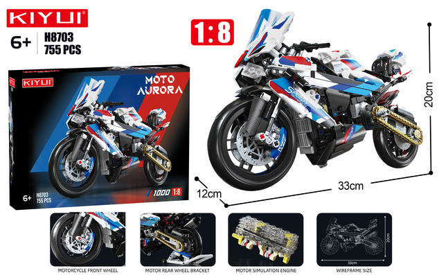 Set di costruzione Moto Speedy 33 cm