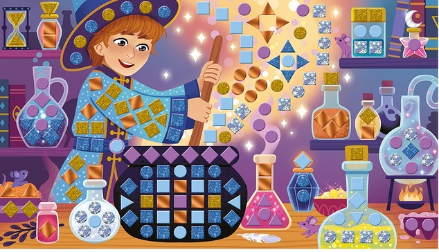 Janod Atelier Kreatívna sada Mozaika Magická škola