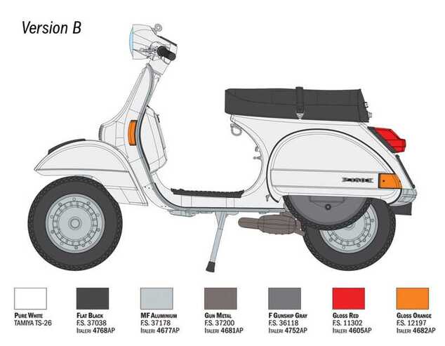Model Kit motorno kolo 4645 - Vespa PX 125/150 1978 (1:9)