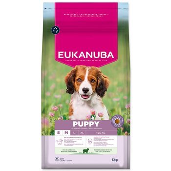 Krmivo EUKANUBA Puppy Small &amp; Medium rich in lamb 3 kg