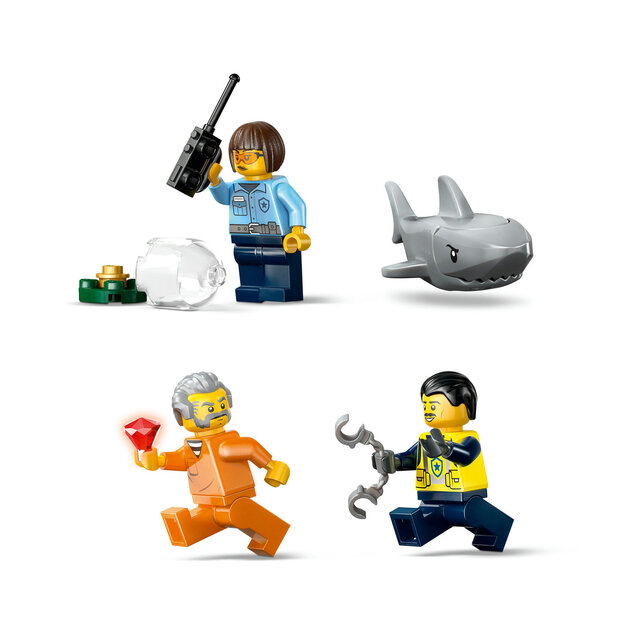 LEGO® City 60456 Naháňačka v policajnej lodi