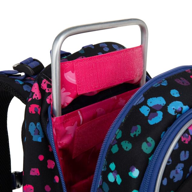 Zaino scolastico con leopardo neon Topgal LORI 25074