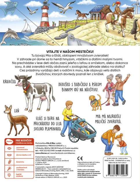 Na cesty – Veľká knižka Zvieratká - Prvé slová