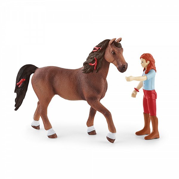 Schleich Ryšavka Hannah s pohyblivými kĺbmi na koni