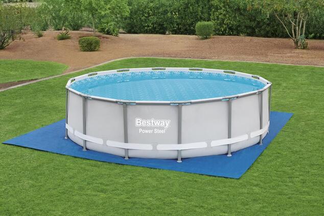 Bestway 58003 Štvorcová podložka Flowclear™ 488 x 488 cm pre nadzemné bazény do O 457 cm,
