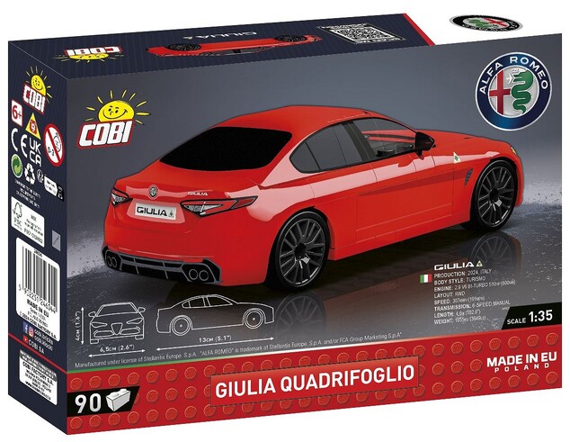 Cobi Alfa Romeo Giulia Quadrifoglio, 1:35, 90 k