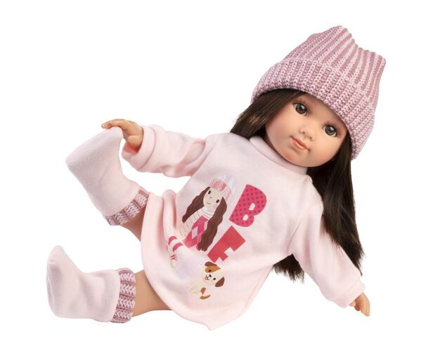 Llorens 53561 SARA - muñeca realista con cuerpo de tela suave