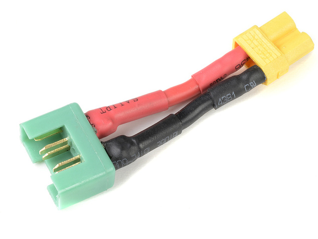 Konverzný kábel XT-30 batéria - MPX samec 14AWG