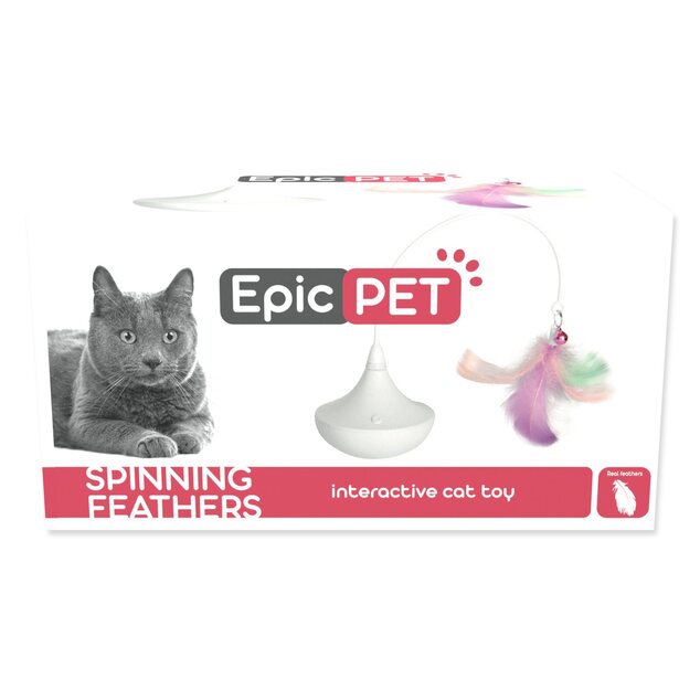 Hračka Epic Pet interaktívna točiaca biela 8cm