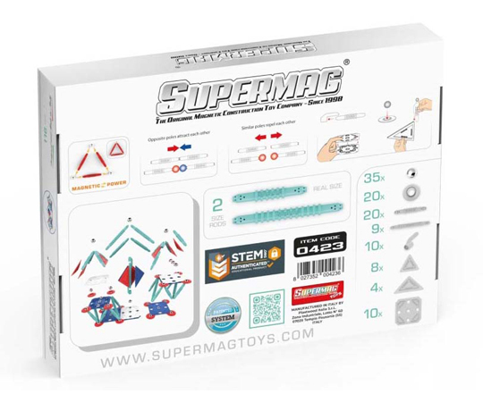 SUPERMAG magnetická stavebnica  Dynamic 116ks