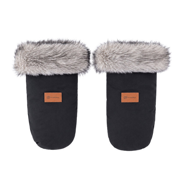 PETITE&amp;MARS Ensemble de sac d'hiver Arctic 4en1 + gants pour poussette Fjora Forever Black