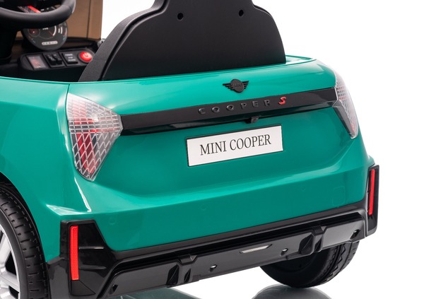 Elektrické autíčko BMW Mini Cooper 12V, zelené, USB Vstup s Bluetooth pripojením na MP3 Pr