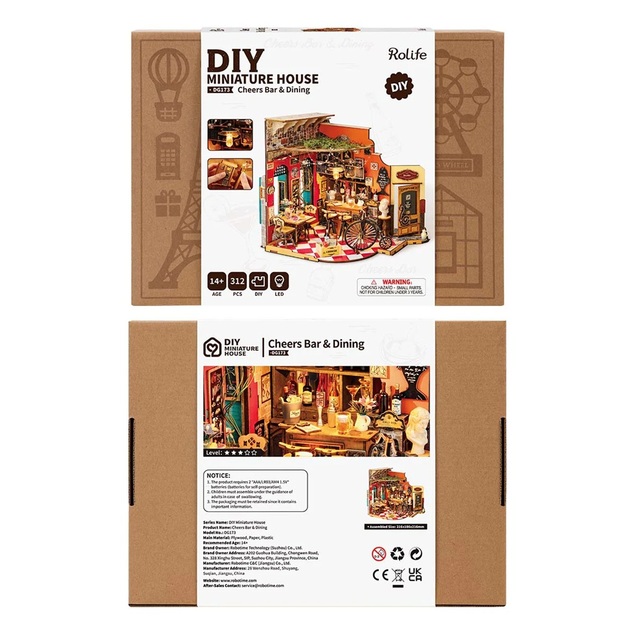 RoboTime Miniatúra domčeka Bar a bistro Cheers