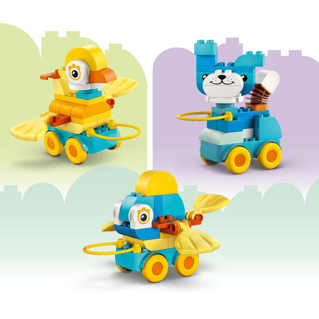LEGO® DUPLO® 10448 3 v 1: Zvieratká na kolieskach