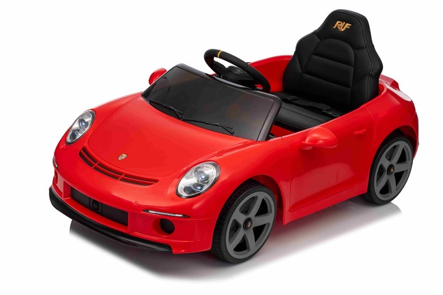 Elektrické autíčko RUF GT 12V, červené, Otváracie dvere, 2.4 GHz diaľkové ovládanie, LED s