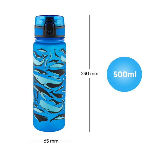 BAAGL Tritanflasche für Getränke Wale, 500 ml