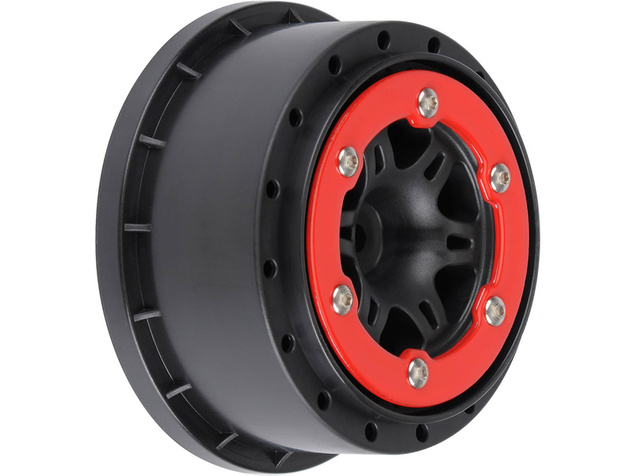 Pro-Line disk 2.2/3.0" Split Six zadný H12 červeno-čierny (2)