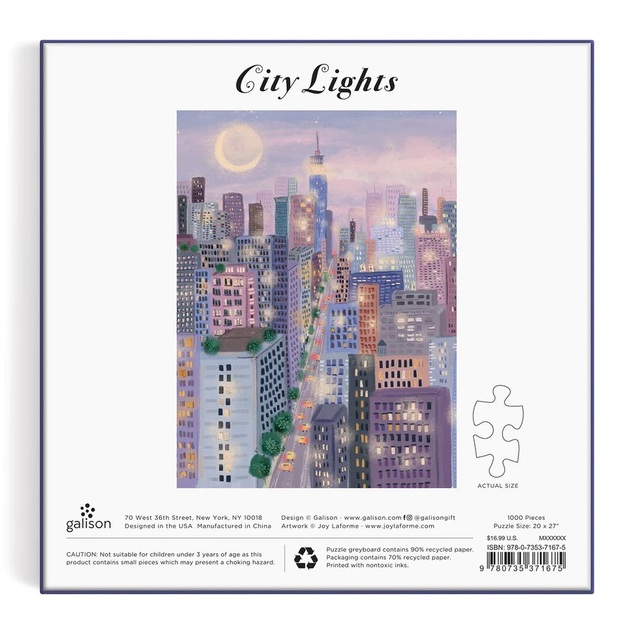 Galison Puzzle Lichter in der Stadt 1000 Teile