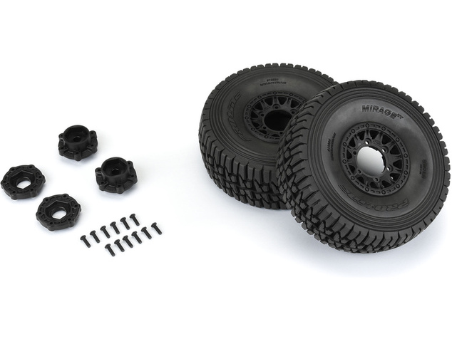 Pro-Line kolo 1:7, pneu Mirage TT Belted, disk čierny Raid H17 (2)