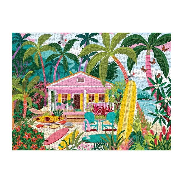 Galison Puzzle Bungalou de surf 1000 piese
