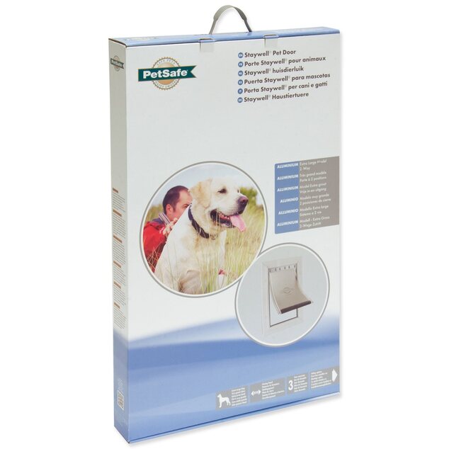 Алуминиеви врати PetSafe с гъвкава клапа, изрез 64,2x36,6см