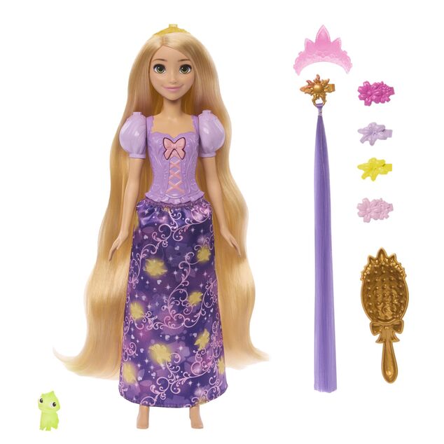 Mattel Disney Princess bambola Rapunzel con capelli luminosi
