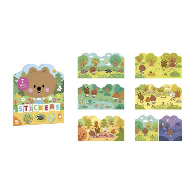 Janod Stickers Samolepky Les 7 predlôh