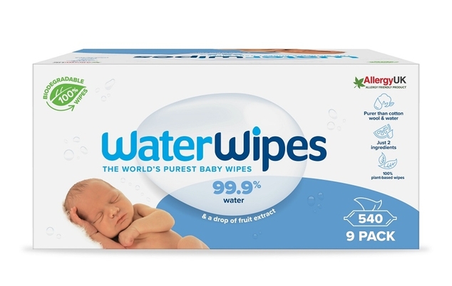 9x WATERWIPES 100% BIO odbouratelné ubrousky 60 ks