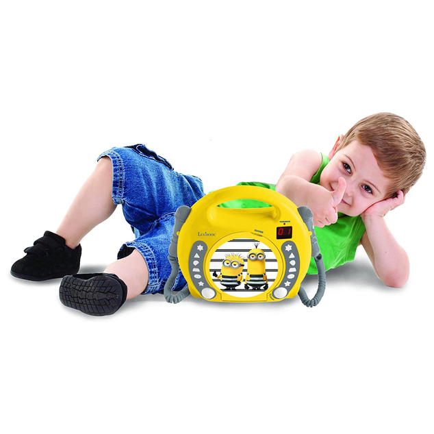 Tragbarer CD-Player mit 2 Mikrofonen Minions