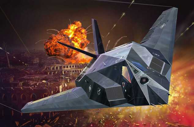 Plastikmodellbausatz Flugzeug 03899 - Lockheed Martin F-117A Nighthawk Stealth Fighter (1:72)