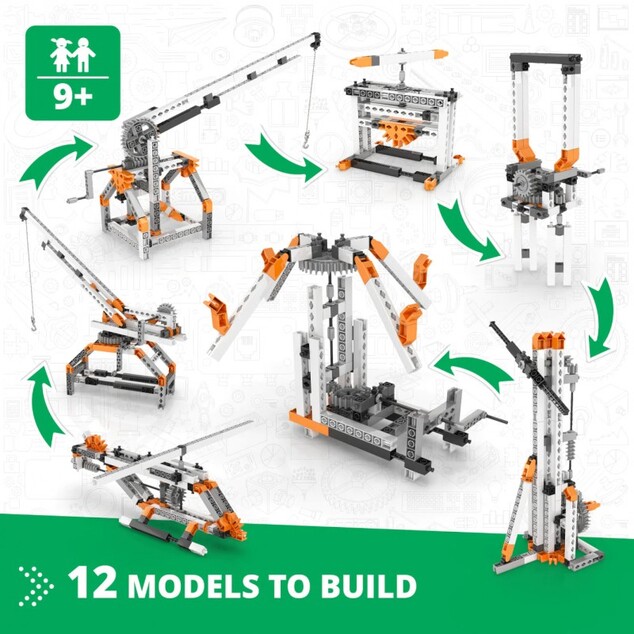 Engino STEM MECHANICS: Prevody a závitovkové prevodovky