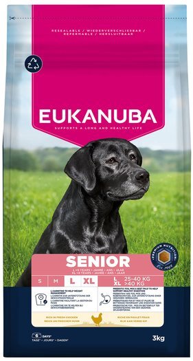 Krmivo EUKANUBA Senior Large rich in fresh chicken 3 kg