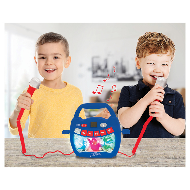 Lexibook Karaoke digitálny prehrávač svietiaci Spider-Man