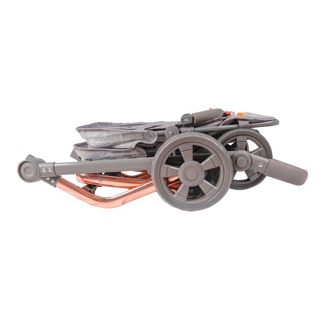 DeCuevas 90877 Carucior pliabil pentru papusi gemene cu rucsac CITY X - 91 cm