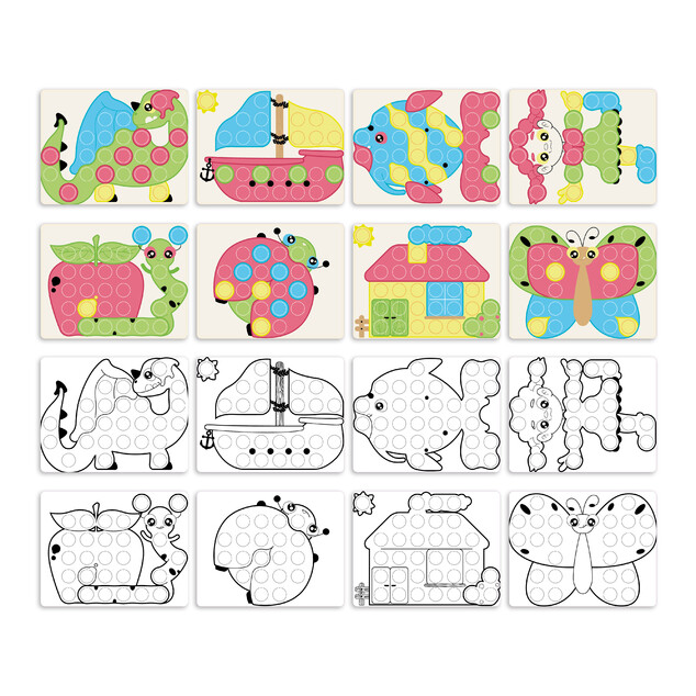 Quercetti PlayEco - Mozaika Fantacolor Junior