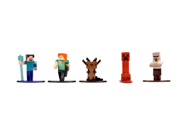 Minecraft Kovové zbrateľské nanofigúrky 18 ks, Wave 13