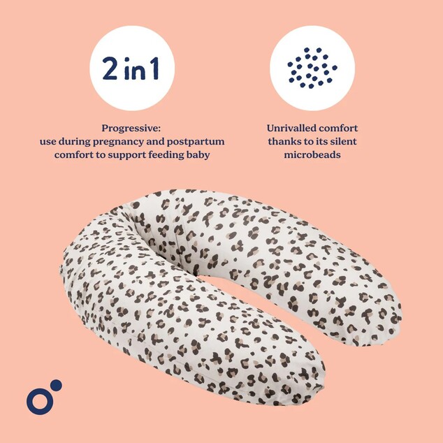 Buddy multifunkčný dojčiaci vankúš, LEOPARD CREAM