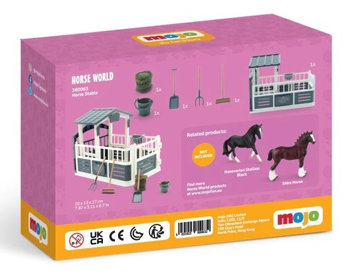 Mojo Écurie de chevaux avec accessoires
