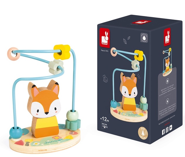 Janod Schleifenpuzzle Fuchs Pure